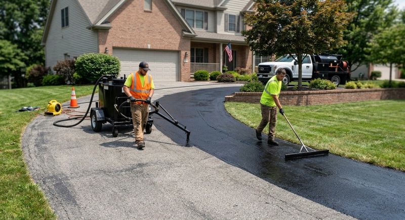 Hot Tar Driveway Sealing in Sarasota, FL